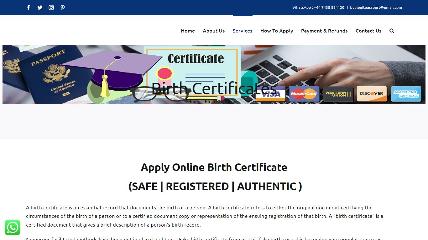Birth Certificates - Buy Real Passport, Buy Real And Fake Drivers License
