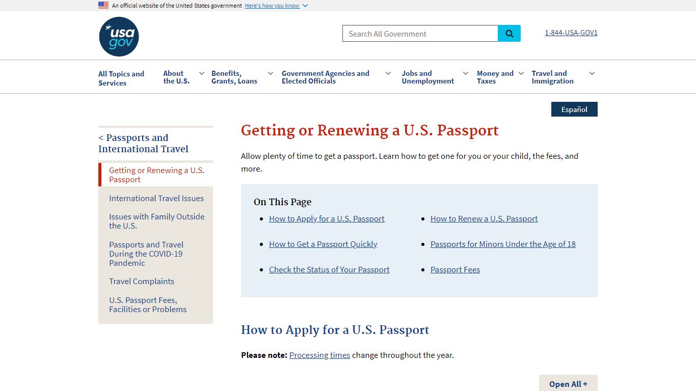 Getting or Renewing a U.S. Passport | USAGov